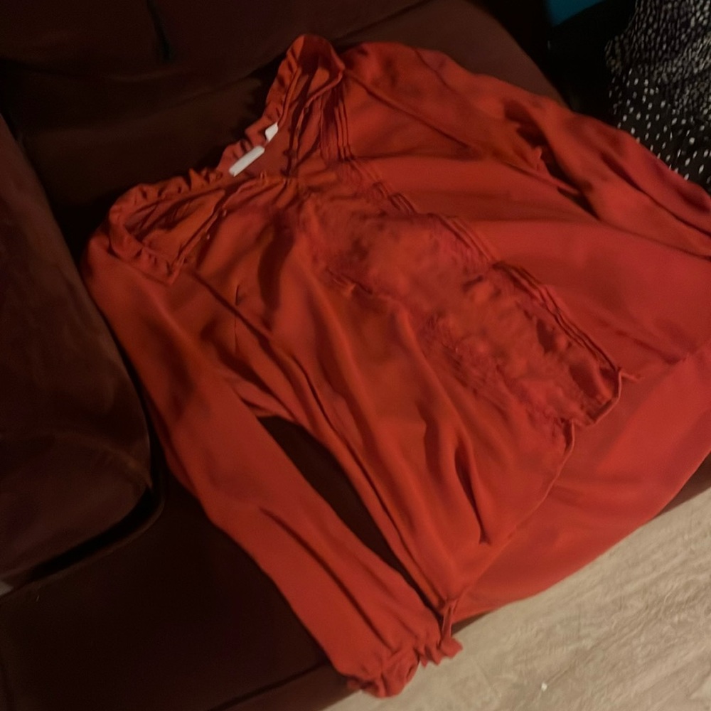 Flowy Orange Blouse